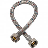 Гибкая подводка д/воды 0,4 м 1/2 г х 1/2 г сталь STOUT