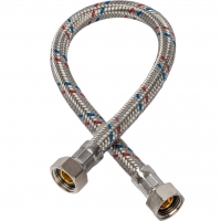 Гибкая подводка д/воды 0,4 м 3/8 г х 3/8 г сталь STOUT