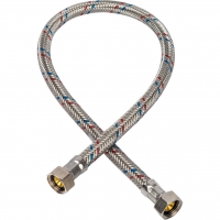 Гибкая подводка д/воды 0,6 м 3/8 г х 3/8 г сталь STOUT