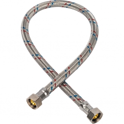 Гибкая подводка д/воды 0,6 м 3/8 г х 3/8 г сталь STOUT