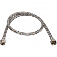 Гибкая подводка д/воды 1 м 1/2 г х 1/2 ш сталь STOUT