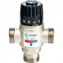 Термостатический смесительный клапан 3/4"нр Stout 20-43C, 1.6м3/ч  для ГВС и отопления