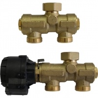 Комплект 3-х ход. клапана для котла + бойлера Stout