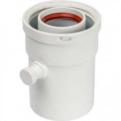 Конденсатосборник вертикальный DN60/100, п/м уплотнения в компл. с лого. STOUT