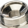 Футорка 1 1/4"нр х 1/2"вр Stout никелированная латунная