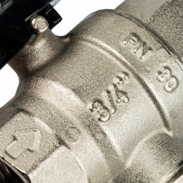 Кран-фильтр шаровой 3/4"ВР/ВР 500 мкм Stout бабочка черная