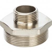 Ниппель 2"нр х 1"нр Stout переходной никелированный латунный