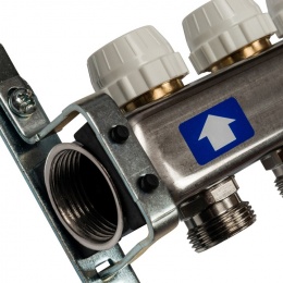 Коллекторная группа Stout SMS-0932 1"х3/4" 4 выхода, без расходомеров