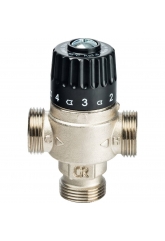 Термостатический смесительный клапан 3/4"нр Stout 35-60C, 1.8м3/ч  для ГВС и отопления