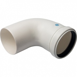 Угол PP-FE Stout d80*90гр. вн-нар (конденсационный)