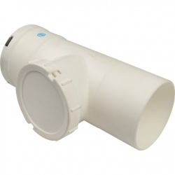 Элемент дымохода конденсационный STOUT визуальная инспекция T образный DN80 п/м PP-FE