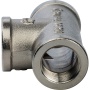 Тройник 3/8"вр Stout никелированный латунный