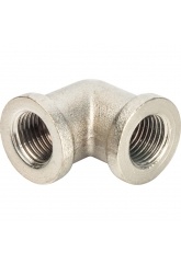 Угольник 1/4"вр Stout никелированный латунный