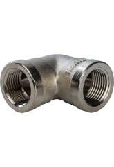 Угольник 3/8"вр Stout никелированный латунный