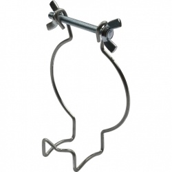 Элемент дымохода конденсационный хомут пружинный STOUT DN80