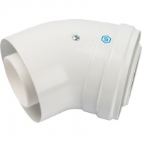 Элемент дымохода конденсационный угол 45° STOUT DN60/100 м/п PP-FE