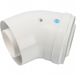 Элемент дымохода конденсационный угол 45° STOUT DN60/100 м/п PP-FE