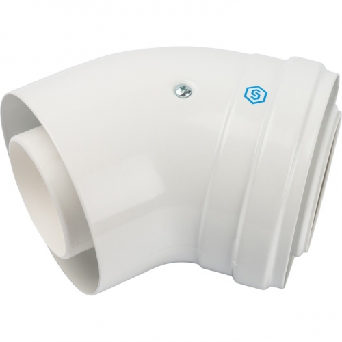 Элемент дымохода конденсационный угол 45° STOUT DN60/100 м/п PP-FE купить в интернет магазине Санрай73