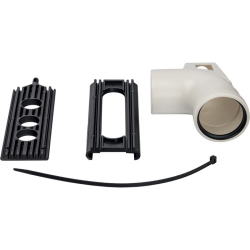 Элемент дымохода конденсационный угол 87° STOUT DN80 м/п PP-FE с кронштейном купить в интернет магазине Санрай73