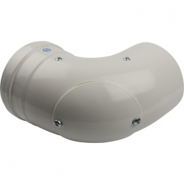 Элемент дымохода конденсационный угол 90° STOUT DN60/100 м/п с инспекционным окном PP-FE