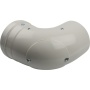 Элемент дымохода конденсационный угол 90° STOUT DN60/100 м/п с инспекционным окном PP-FE