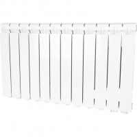 Радиатор алюминиевый STOUT Bravo 500 12 секций нижнее правое подключение (белый RAL 9010)