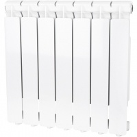 Радиатор алюминиевый STOUT Bravo 500 7 секций боковое подключение RAL9010