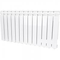 Радиатор алюминиевый STOUT Bravo 500 13 секций боковое подключение RAL9010