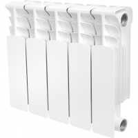 Радиатор биметаллический STOUT Space 350 5 секций боковое подключение RAL9016