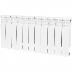 Радиатор биметаллический STOUT Space 500 11 секций боковое подключение RAL9016