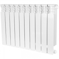 Радиатор биметаллический STOUT Space 500 11 секций нижнее правое подключение RAL9016