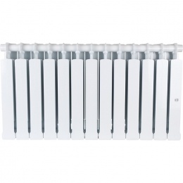 Радиатор биметаллический STOUT Space 500 13 секций боковое подключение RAL9016