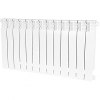 Радиатор биметаллический STOUT Space 500 13 секций нижнее правое подключение RAL9016