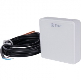 Беспроводной датчик температуры пола C-8f, белый STOUT