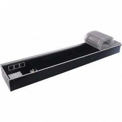 Конвектор внутрипольный STOUT SCN 80.190.1000 (Решётка роликовая, анодированный алюминий)