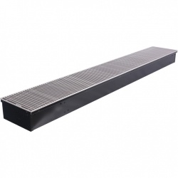 Конвектор внутрипольный STOUT SCN 110.240.1600 (Решётка роликовая, анодированный алюминий)