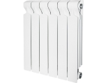 Радиатор алюминиевый STOUT VEGA 500 6 секций боковое подключение (белый RAL 9016)