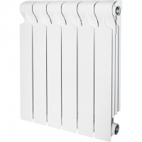 Радиатор алюминиевый STOUT VEGA 500 8 секций боковое подключение (белый RAL 9016)