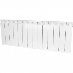 Радиатор биметаллический STOUT STYLE 350 14 секций боковое подключение (белый RAL 9010)