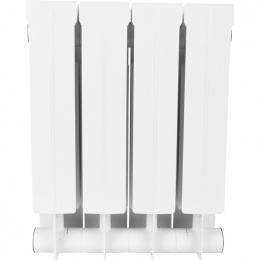 Радиатор биметаллический STOUT STYLE 350 4 секции боковое подключение (белый RAL 9010)