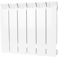 Радиатор биметаллический STOUT STYLE 350 6 секций боковое подключение (белый RAL 9010)