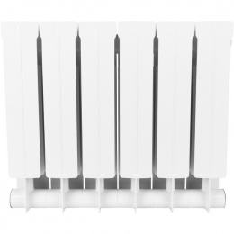 Радиатор биметаллический STOUT STYLE 350 6 секций боковое подключение (белый RAL 9010)