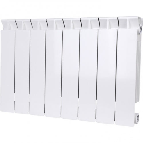 Радиатор биметаллический STOUT STYLE 350 8 секций боковое подключение (белый RAL 9010) купить в интернет магазине Санрай73