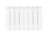 Радиатор биметаллический STOUT STYLE 350 8 секций боковое подключение (белый RAL 9010)