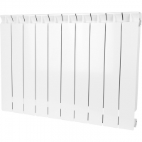 Радиатор биметаллический STOUT STYLE 500 10 секций боковое подключение (белый RAL 9010)