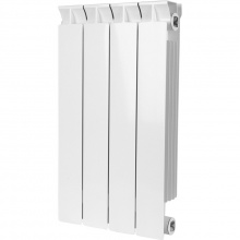 Радиатор биметаллический STOUT STYLE 500 4 секции боковое подключение (белый RAL 9010)
