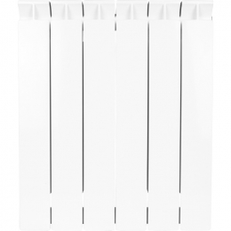 Радиатор биметаллический STOUT STYLE 500 6 секций боковое подключение (белый RAL 9010)