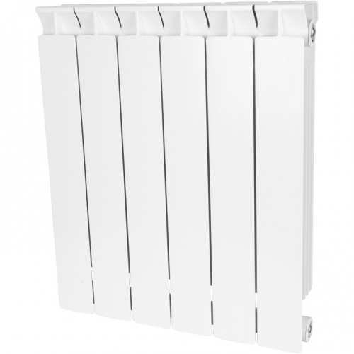 Радиатор биметаллический STOUT STYLE 500 6 секций боковое подключение (белый RAL 9010) купить в интернет магазине Санрай73