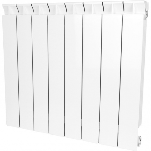 Радиатор биметаллический STOUT STYLE 500 8 секций боковое подключение (белый RAL 9010) купить в интернет магазине Санрай73