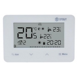 Беспроводной комнатный двухпозиционный регулятор ST-293v2, STOUT белый